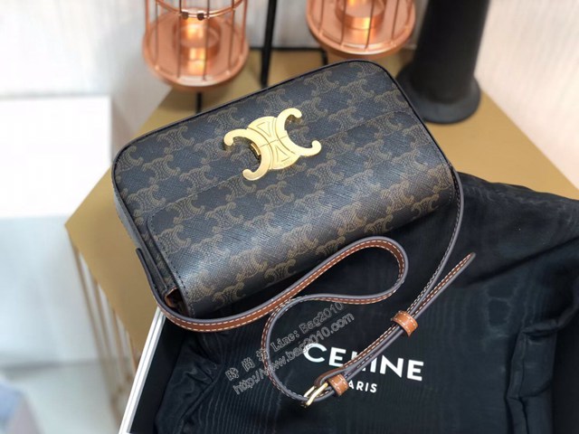 Celine專櫃2022新款Triomphe Shoulder Bag 194143 賽琳最新款凱旋門腋下包 sldj2420